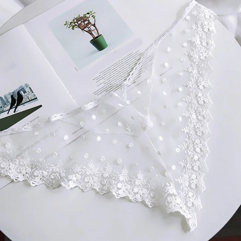 Платок кружевной Женский треугольный повязка шарф |