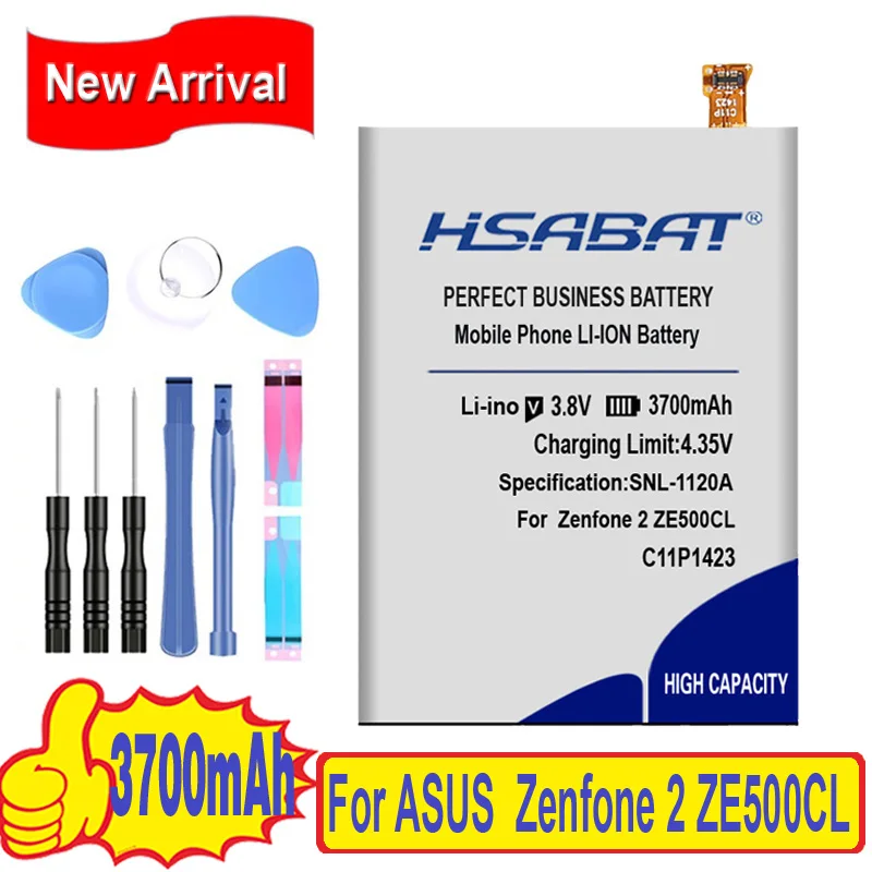 Аккумулятор HSABAT C11P1423 ZF2 3700 мАч для Asus Zenfone 2 ZE500CL Z00D|battery for|batteries batterieszenfone battery |