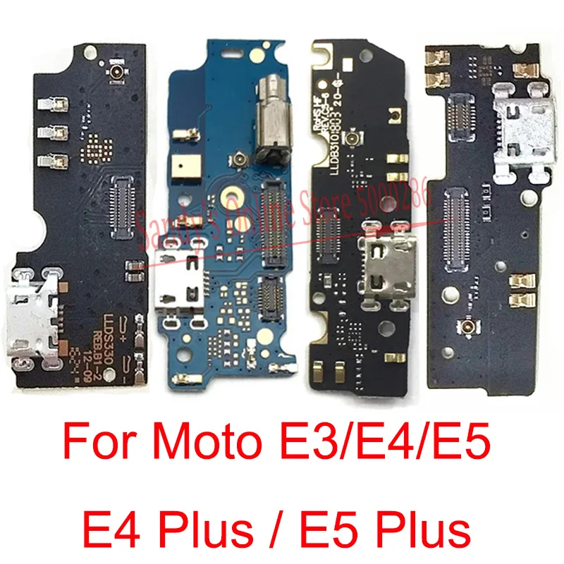

USB Charging Port Micro Dock Connector Board Plug Charge Board Flex Cable For Motorola Moto E3 E4 E5 Plus E4+ E5+ Repair Parts