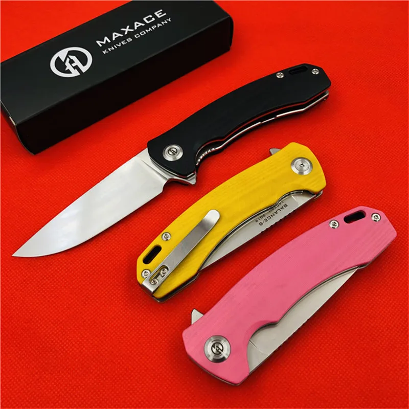 Оригинальный складной нож MAXACE balance-s Ручка G10 маленький для стирки из стали 14C28N