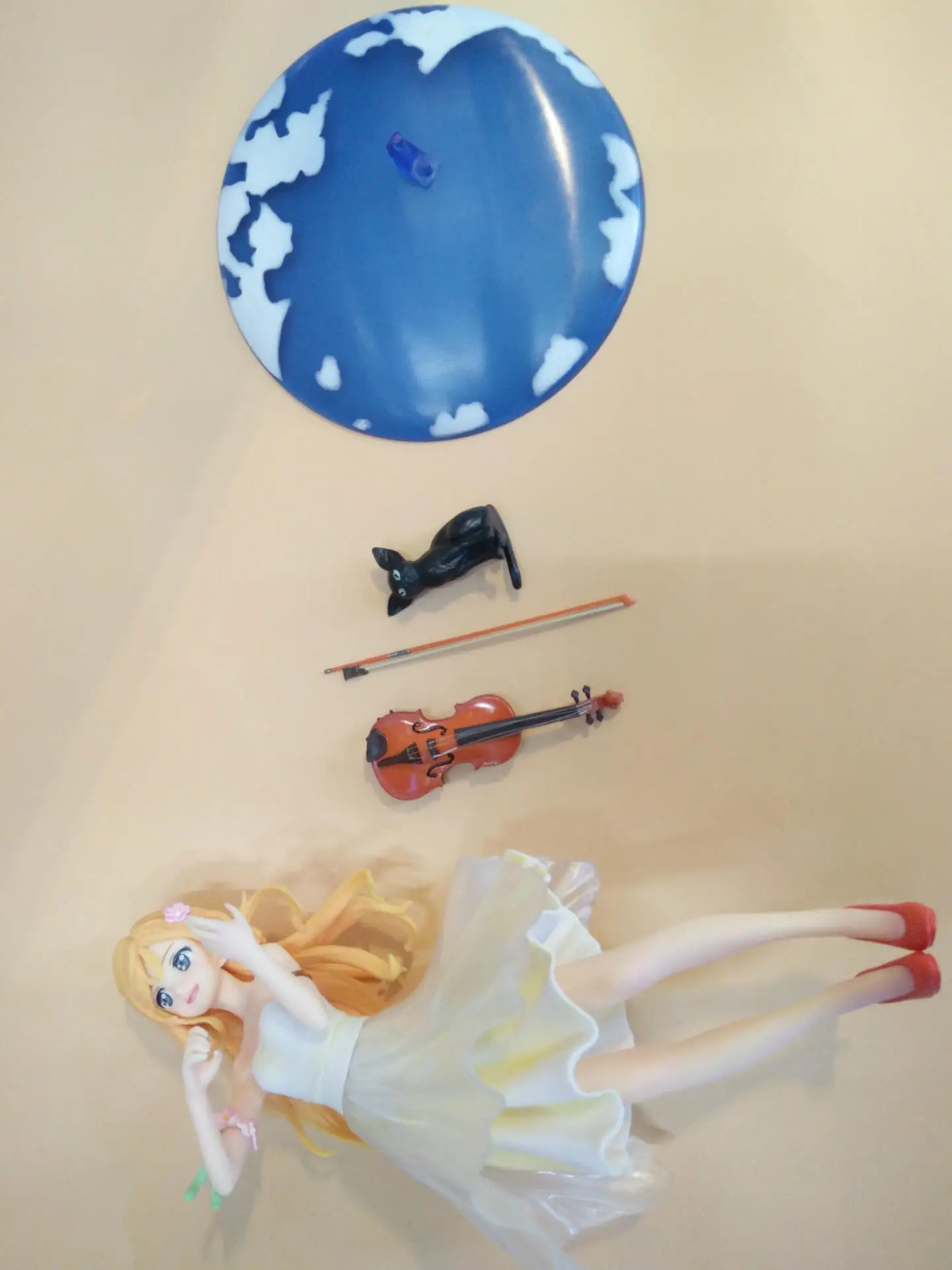 Новое поступление Аниме ваша лежа в апреле Kaori Miyazono скрипка Униформа Ver мультфильм кукла ПВХ фигурка Коллекционная модель игрушки подарок