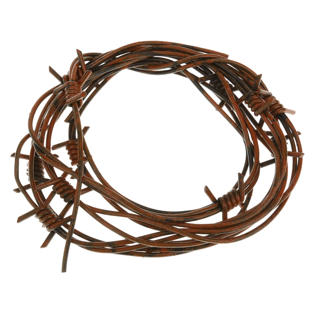 

Artificial Barbed Wire Plastic Wire Decoration Vine for DIY Wreath And Crafts