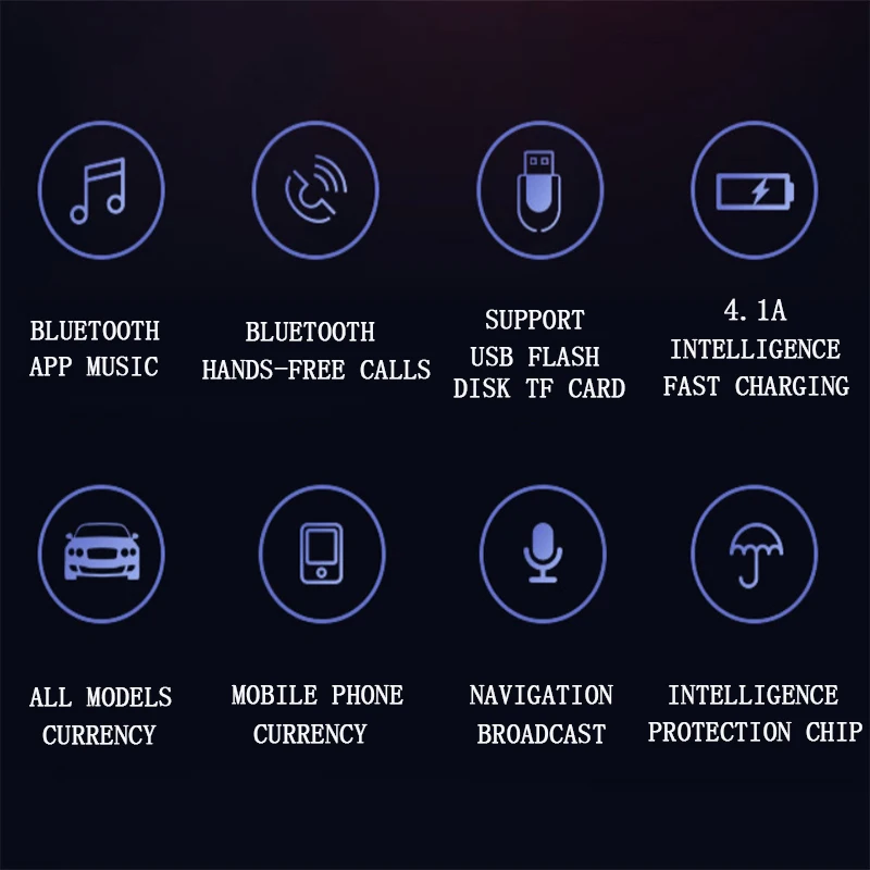 Автомобильный mp3 плеер FM передатчик приемник Bluetooth 5 0 U диск флэш карта TF а