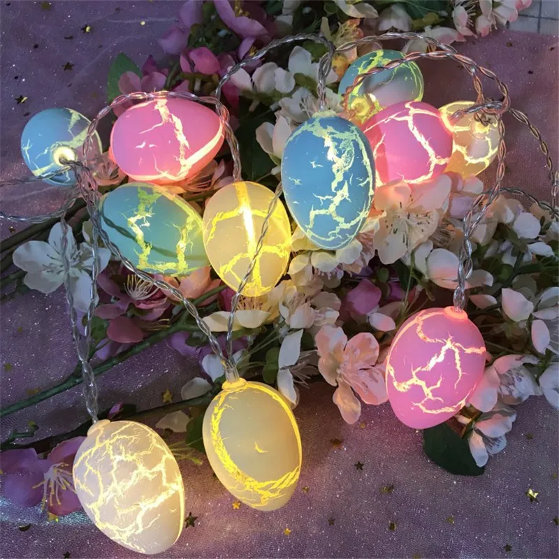 

10/20/30LED Easter Egg String Light Home Festival Table Decoration Outdoor Hanging Lamp