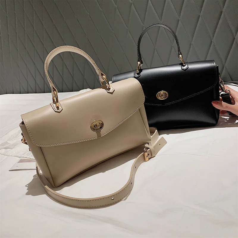 Vintage Leather Satchel Bag Famous Brand Designer Women Briefcase Tote Handbag Shoulder Bags Ladies Fashion Crossbody 2019 | Багаж и сумки