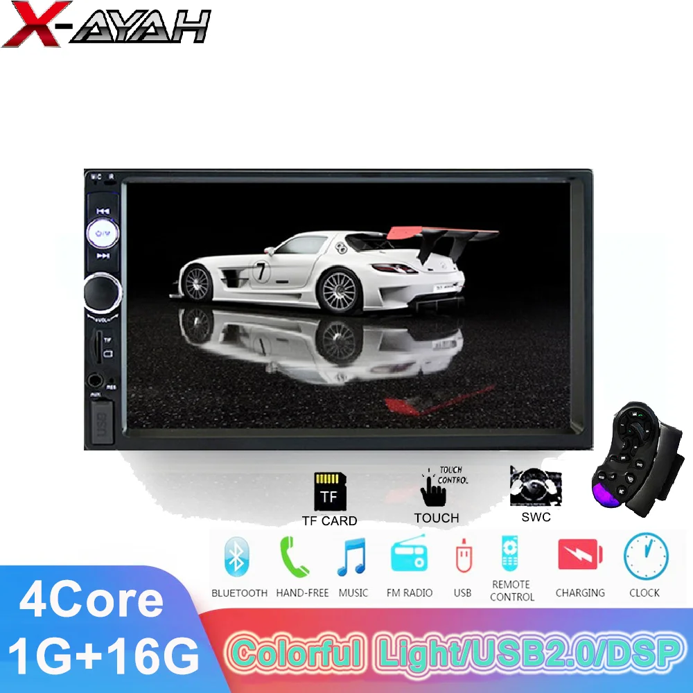 

Автомобильный мультимедийный плеер xaya 2 Din, Android, GPS, Bluetooth, Wi-Fi, FM, RDS, HD, 7 дюймов