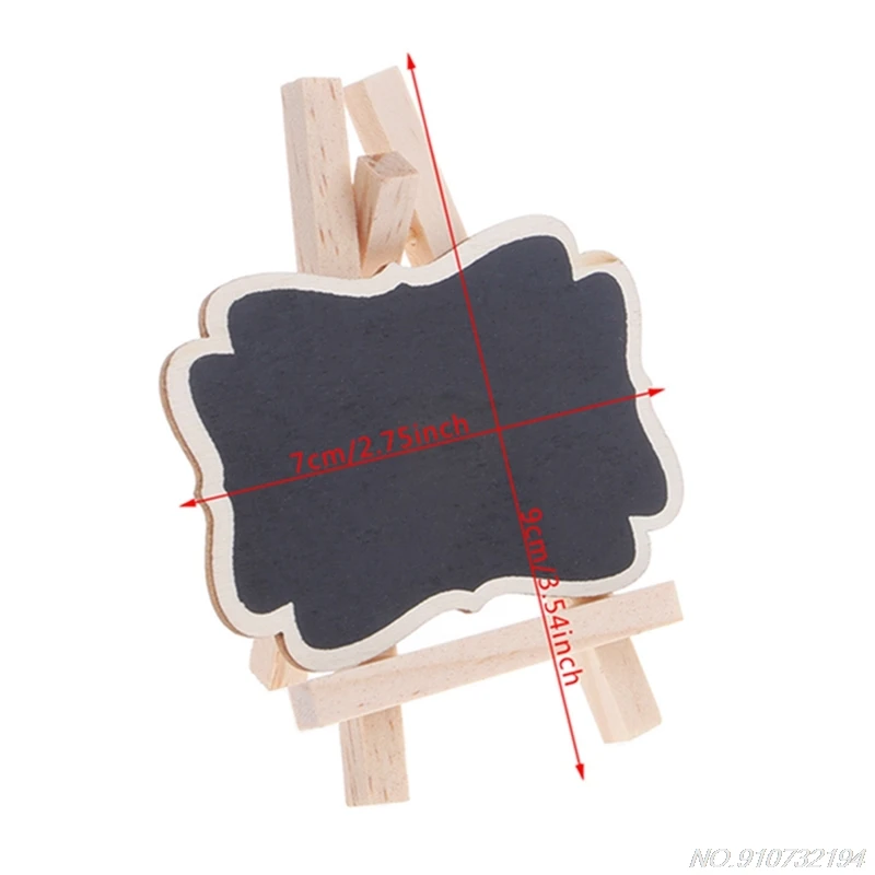 

3Pcs Mini Wooden Blackboard Chalkboard Stand for Wedding Party Table Decor Tags N27 20 Dropshipping