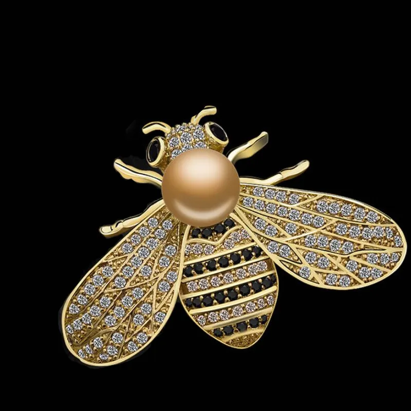 Стразы Винтажная брошь в виде насекомого с кристаллами булавка женские модные