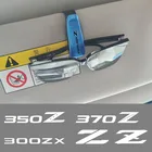 Автомобильный Чехол для очков, автомобильный держатель для солнцезащитных очков с зажимом для карточек и билетов для Nissan 350Z 370Z FAIRLADYZ 300ZX GTR NV200, аксессуары для автостайлинга