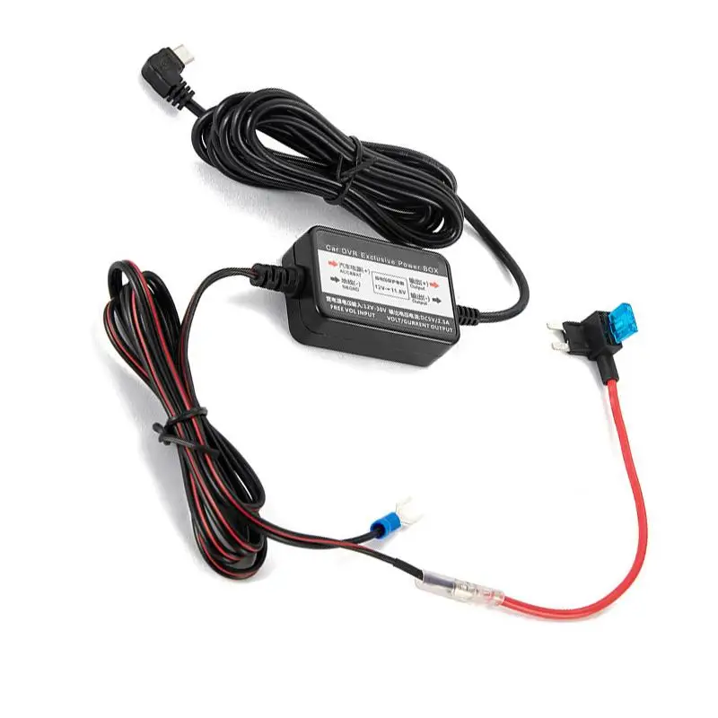 AOZBZ Mini USB ABS 12 В до 5 В рекордер вождения USB понижающий Кабель gps навигация автомобильный видеорегистратор зарядное устройство адаптер Жесткий провод комплект