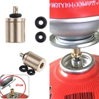 outdoor camping stove gas cylinder gas refill adapter gas tank value accessories hiking inflate butane canister