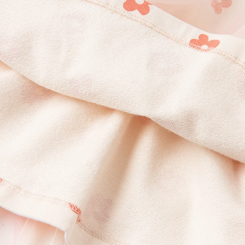 

DBM16370 dave bella spring baby girls cute floral print mesh T-shirt children tops girl kids fashion tees