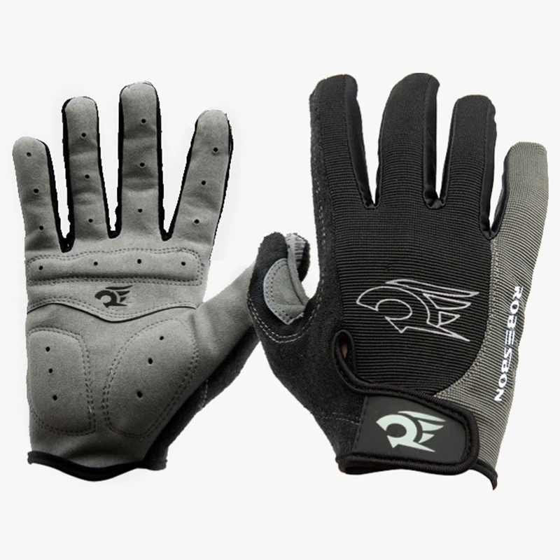 Велосипедные перчатки с пальцами износостойкие зимние теплые флисовые