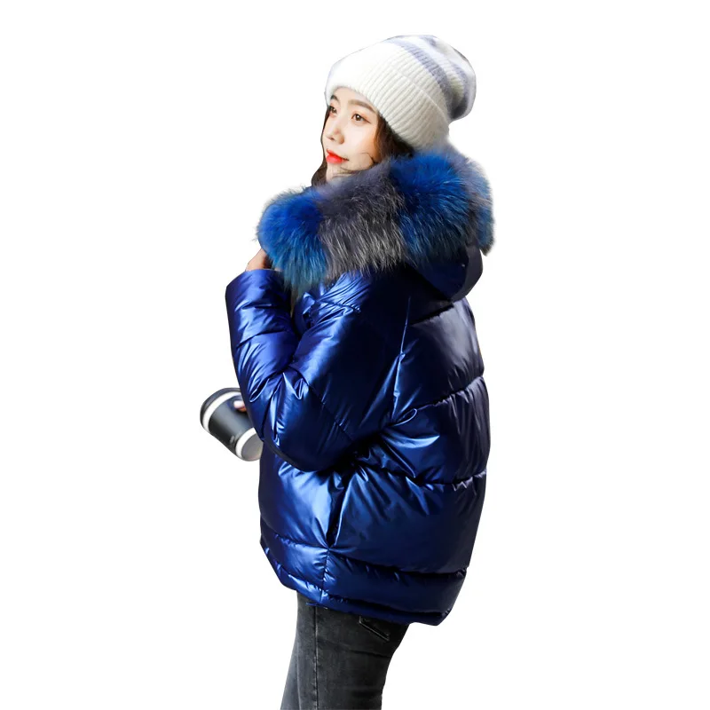 Женская куртка-парка короткая куртка с хлопковой подкладкой большие шерстяные