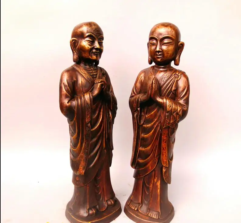 810 Чистая медь Ананда цзяе зунзи бронзовая статуя моджи Кайе Сакьямуни ученик |