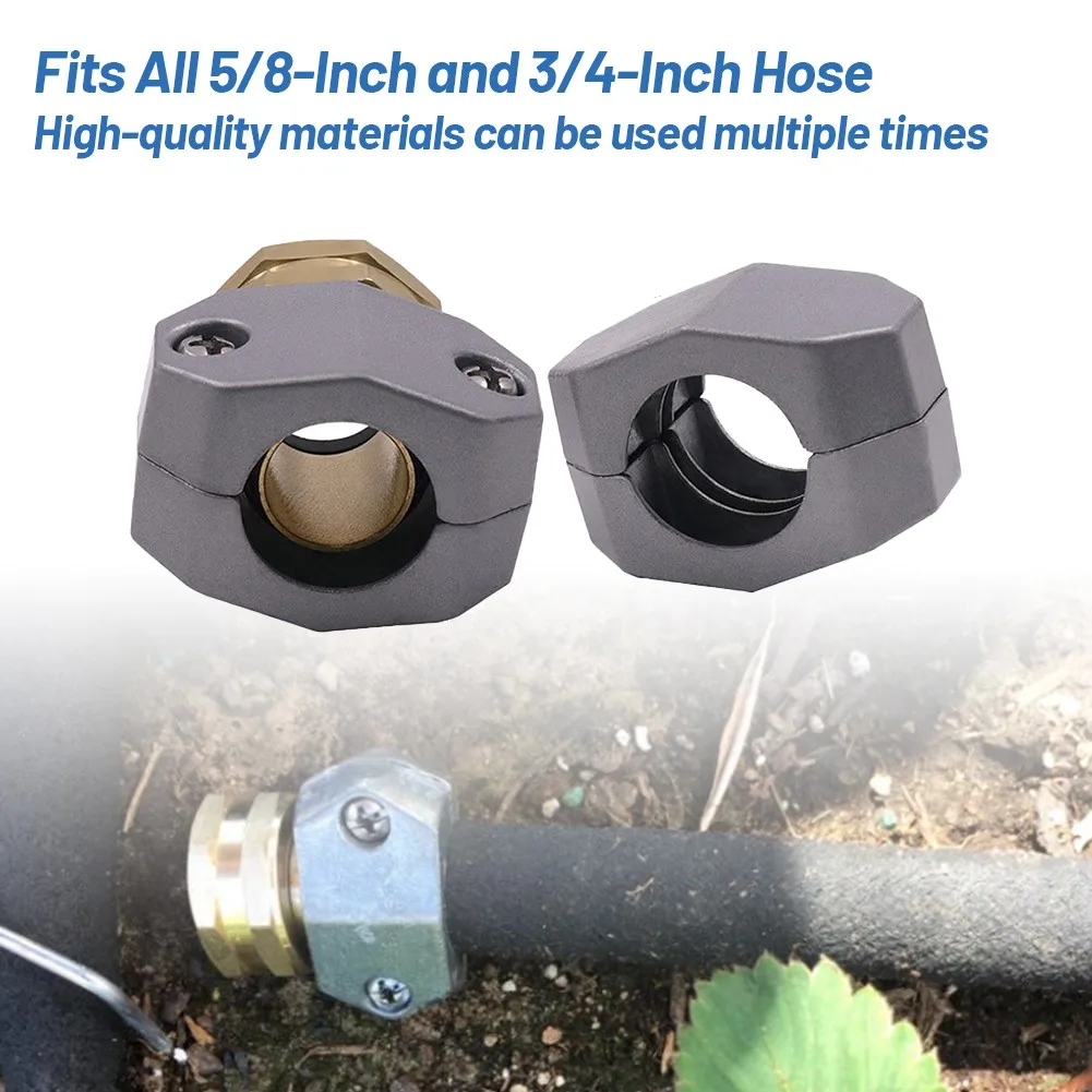 

American Garden Water Pipe Connector Garden Irrigation Car Washing Water Pipe Connector Fastener For 5/8Inch And 3/4Inch Hose