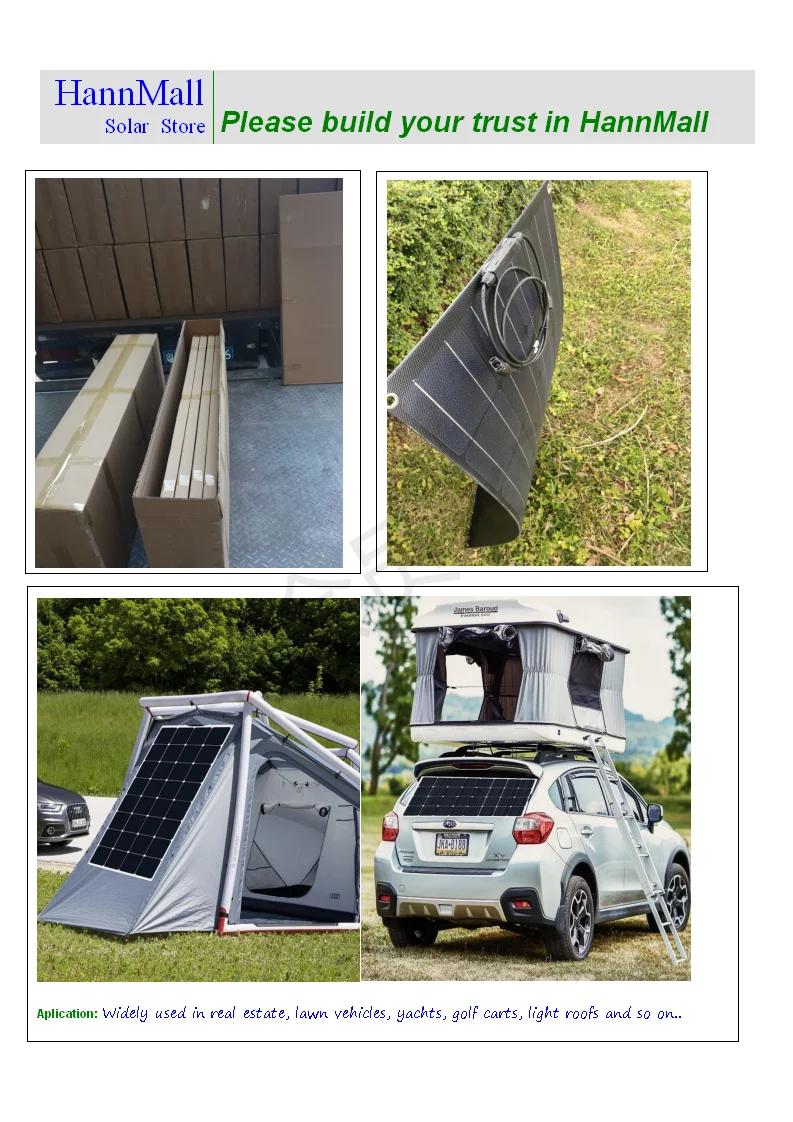 300W 3X100W ETFE полугибкая солнечная панель солнечная батарея panneau solaire 12V Mono Cell для RV лодки яхты автомобиля Караван зарядное устройство