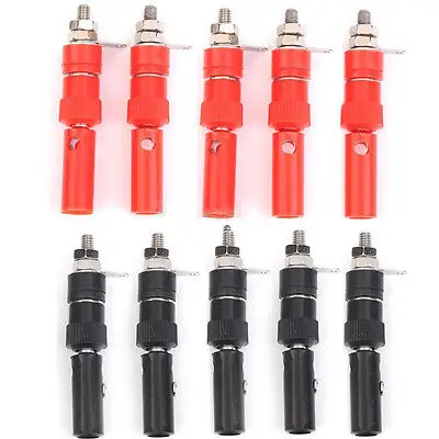 

4mm Binding Post Speaker Terminal Banana Plug Sockets Jack Connectors 10Pcs/Pack