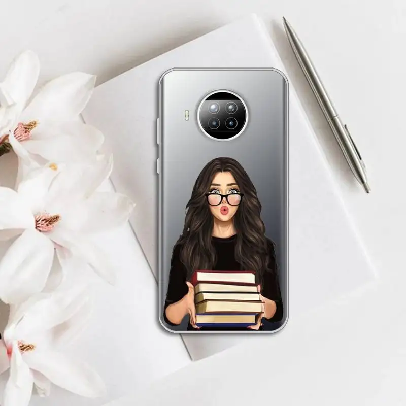 

Girl Boss Pink Women Cartoon Phone Case Transparent for Xiaomi mi note 10 8 9 t HUAWEI p30 40 11 Samsung S 8 9 10 20 pro lite