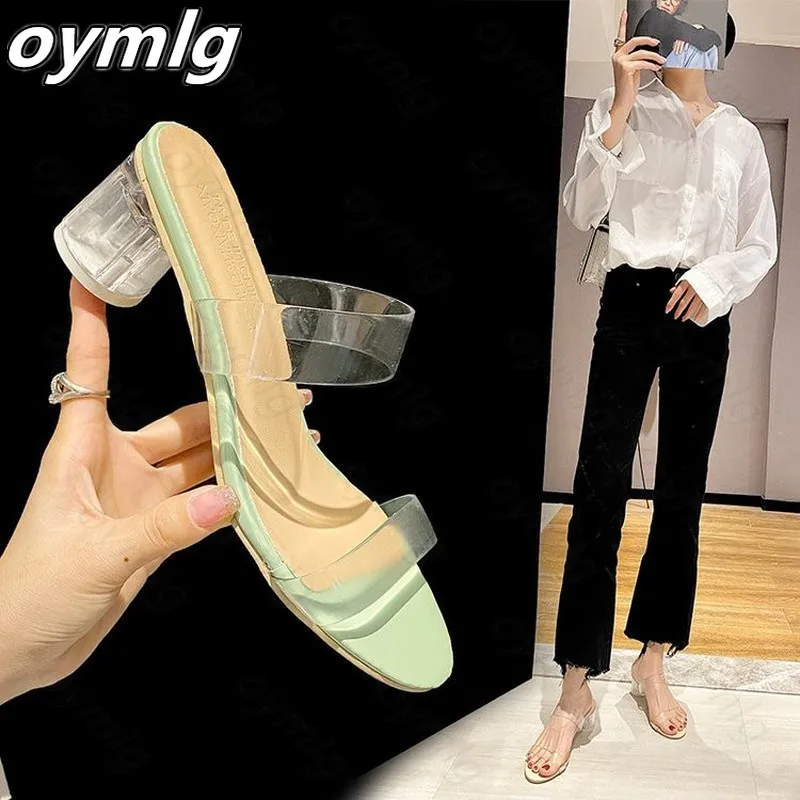 Танкетке 5 см Женская обувь на высоком каблуке Прозрачные стразы с блестками