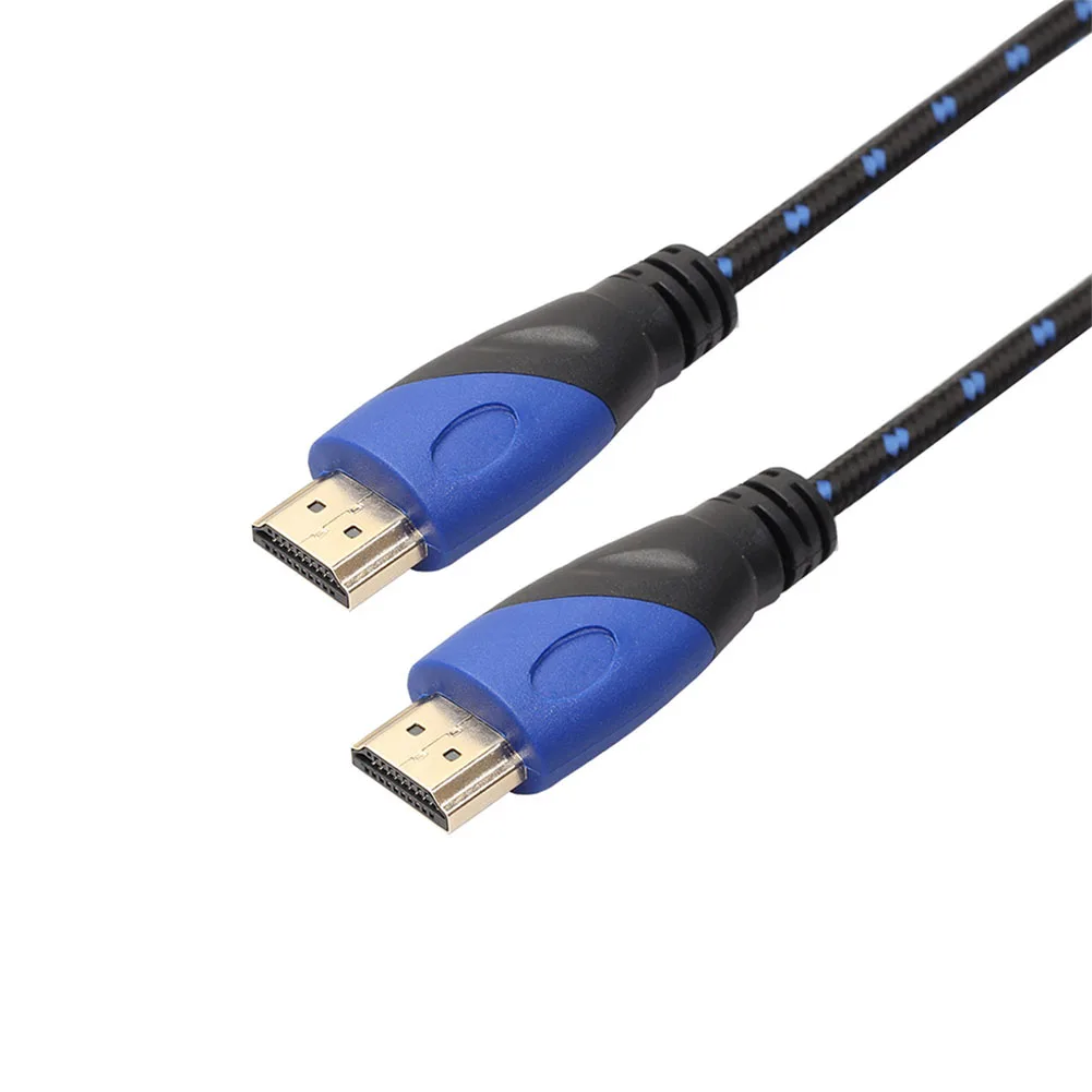 1 м 3 5 10 совместимому с HDMI кабель видео кабели позолоченные 24K 1080P 3D шнур для