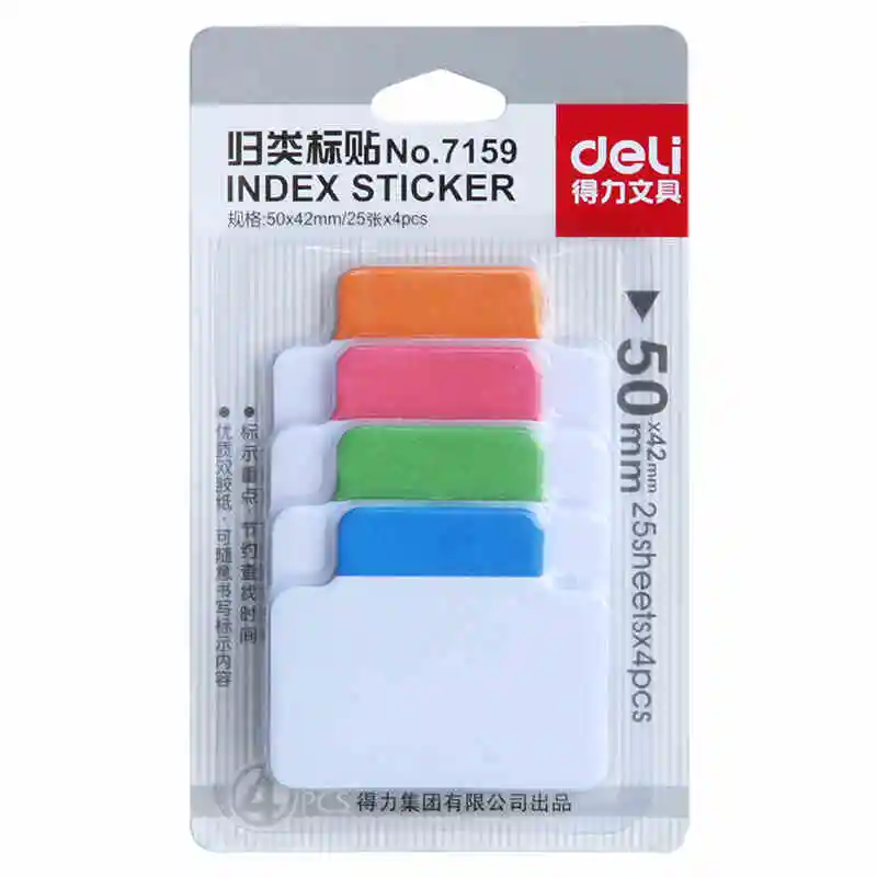 

Multi-color Index Tabs Sticky Notes Mini Bookmark Color Post Stationery Office Accessories School Supplies H6502