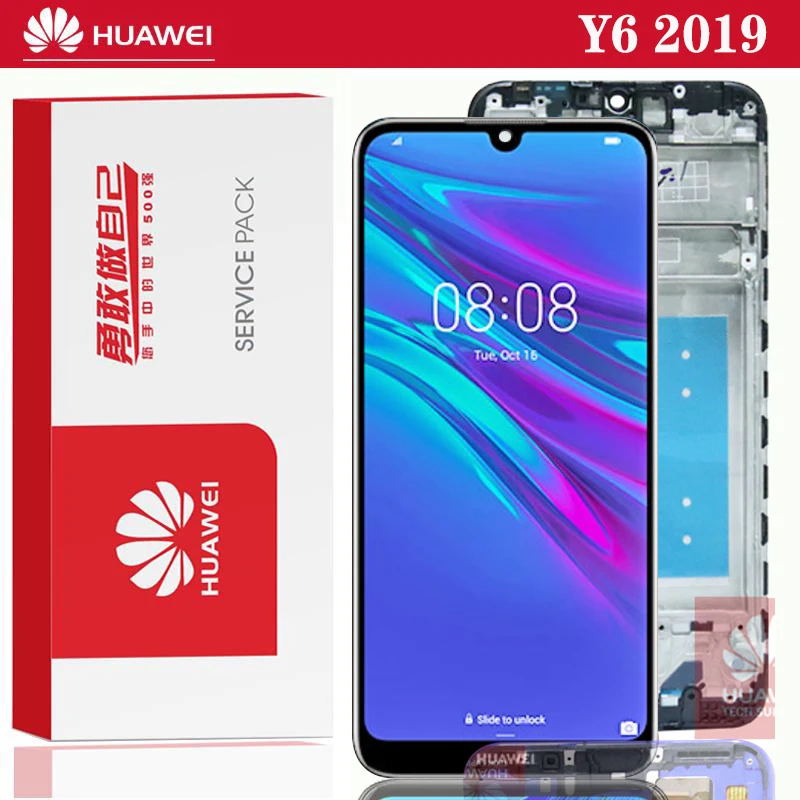 Оригинальный 6 09 ''ЖК дисплей для Huawei Y6 2019 ЖК сенсорный экран Prime MRD LX1f LX1 LX2 LX3 L21 L22