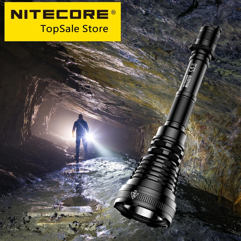 Скидка Распродажа, тактический охотничий фонарик Nitecore MH40GTR с дальним радиусом действия и прямой зарядкой, суперъяркий фонарь с аккумулятором 2x1865 0,...