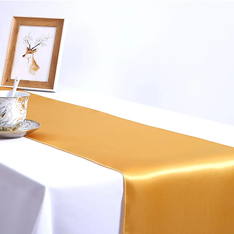 Атласные настольные дорожки 30x275 см украшение стола для дома вечерние свадебные