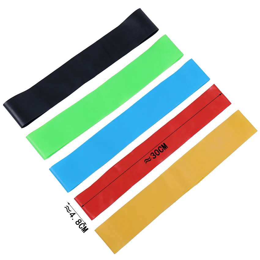 1PC Training Fitness Exercise Gym Strength Resistance Bands Pilates Sport Rubber Mini Crossfit Workout Equipment |