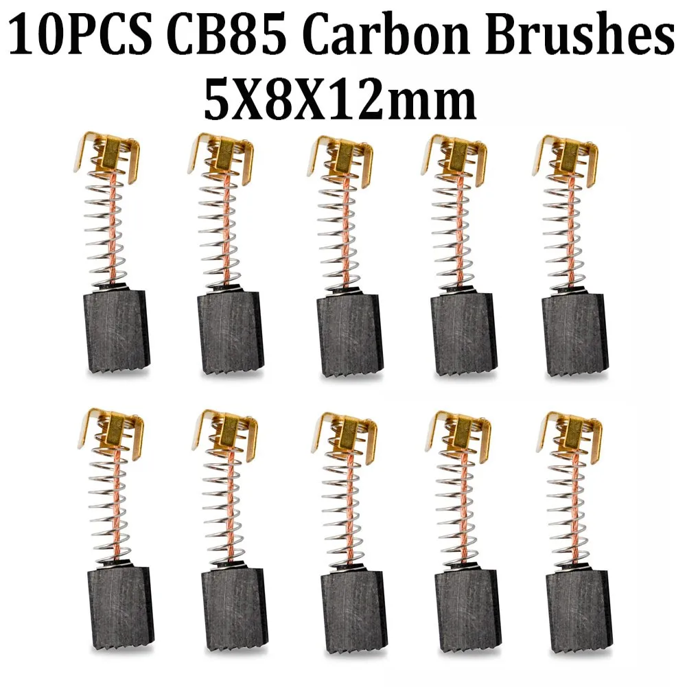 

10pcs Carbon Brush Pair Brushes Set To Fit HP1631 Drill 5X8X12mm GV5000 4301SV 6510B-2 8410B 9035 9504BH 6510