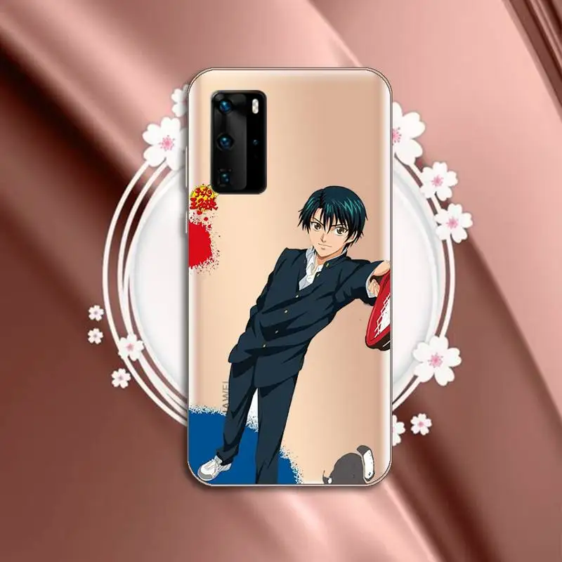 

The Prince of Tennis Echizen Ryoma Phone Case Transparent for huawei P 40 30 20 lite pro smart 2019 honor 8X 10i 10 funda