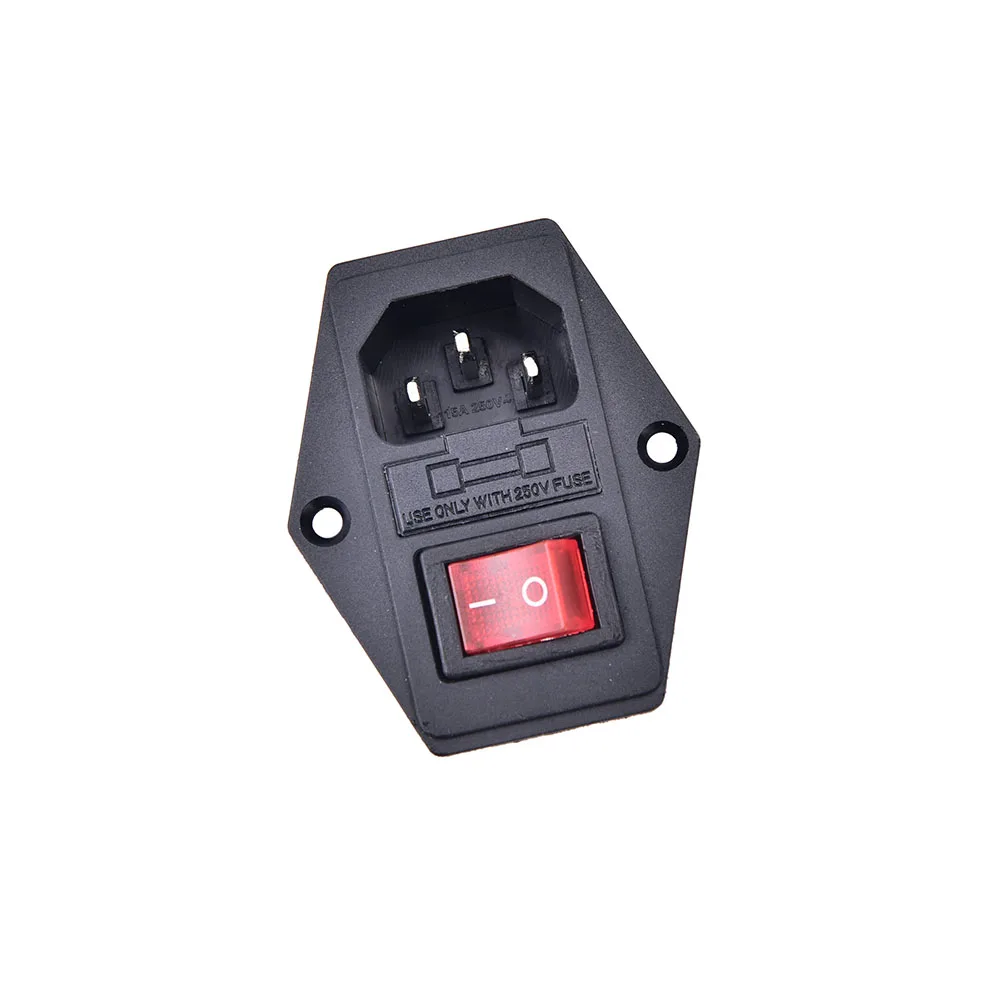 3Pin Iec320 C14 Входной модульный Штепсель выключатель предохранителей штепсельная