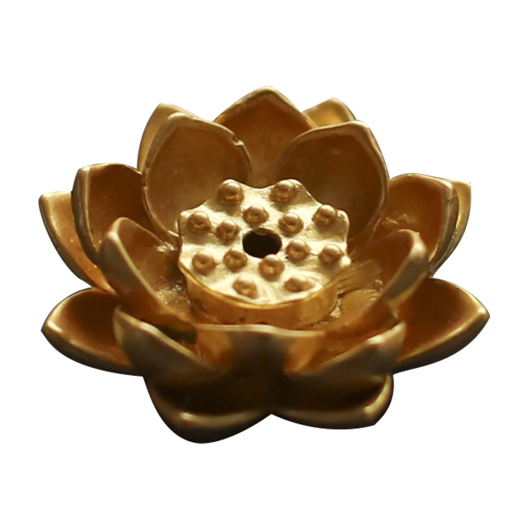 

1 Pc Lotus Shape Incense Burner Mini Incense Furnace Censer Adornment for Home