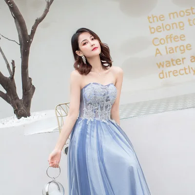 

2020 New Hot Pink Dress For Bridesmaid Women Summer Medium Or Long Fairy Thin Dresses Purple For Dresses Woman Party Nig
