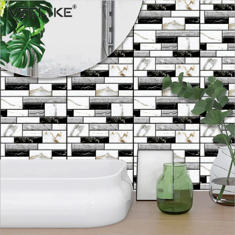 

Brick Foam 3D Wall Stickers Panels Self-Adhesive DIY Embossed Stone Wallpapers Home Decor Living Room Kitchen Decor Decals Tiles