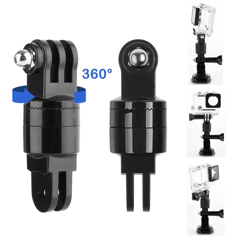 

Gopro Swivel Tripod Mount Adapter Holder 360 Rotating Head Arm Bracket For GoPro Hero 9 8 7 6 Xiaomi Yi 4K Camera Accessories