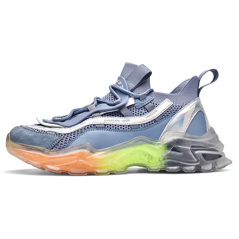 

Кроссовки мужские сетчатые, дышащие, легкие, для бега, уличный стиль, увеличивающие рост, летняя модная светильник для взрослых