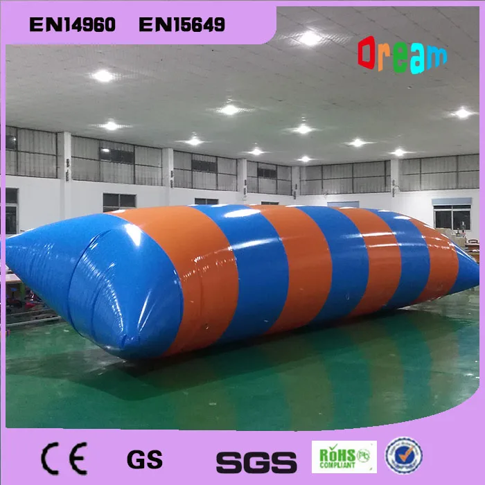 Free Shipping 6*2m 0.9mm PVC Inflatable Trampoline Water Pillo Blob Jump Jumping Bed On | Игрушки и хобби