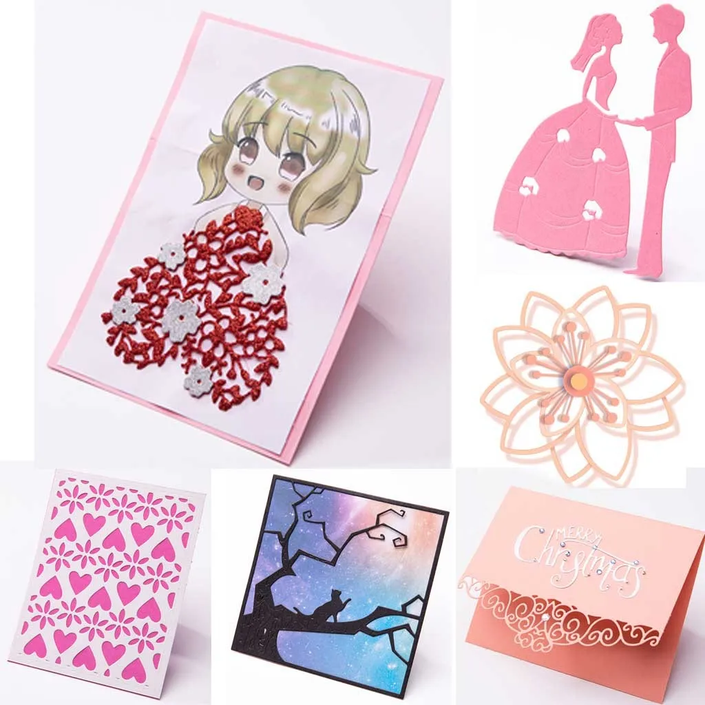 Новые поступления 2019 металлические Вырубные штампы тиснение трафарет альбом для