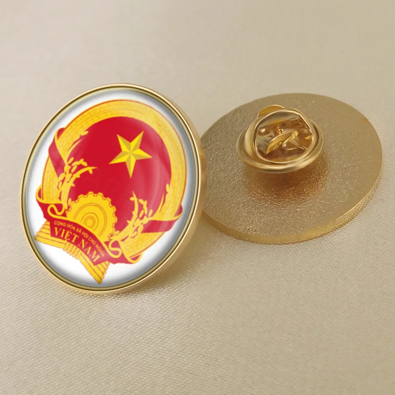 Герб Вьетнам вьетнамские карта национальный флаг эмблема брошь значки нагрудные