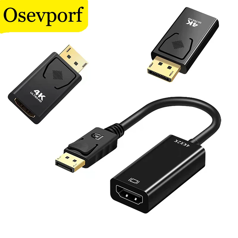 

4K DisplayPort to HDMI-compatible Adapter Video Audio Display Port Male DP to Female Cable Adapter For PC Projector TV Converter