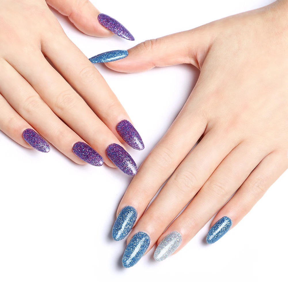 Dipping Powder Nail Glitter Without-Lamp Natural Dry Color French white Dip System Manicure Design Art Dust Shinning | Красота и