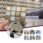 20 шт., 3D мозаичные наклейки для плитки, водостойкие самоклеящиеся наклейки на стену