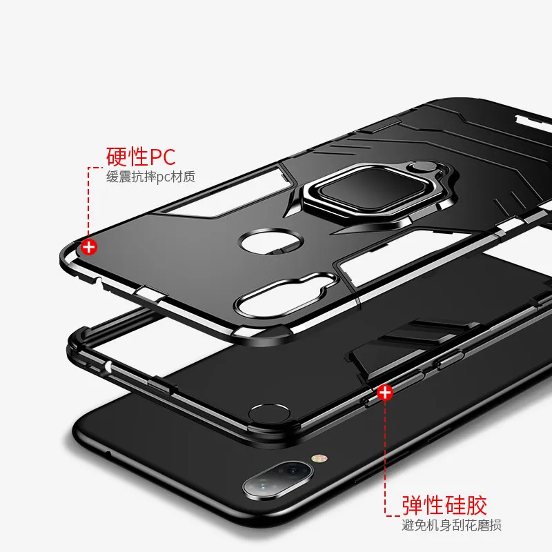 Xiaomi Mi 9 Lite A3 Lite Гибридный противоударный бронированный автомобильный чехол для телефона с кольцом-подставкой для Mi A3Lite 9 Lite CC9 CC9E чехол-Кобура