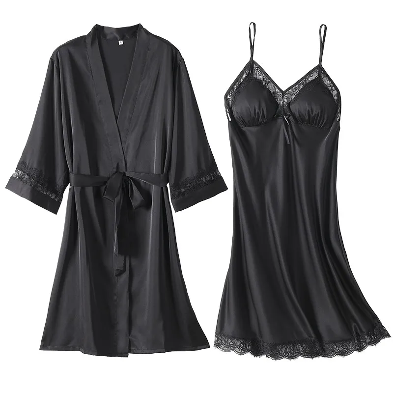 Комплект ночного белья для женщин ночная рубашка халат невесты и подружки