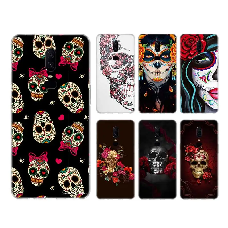 

Flower Skull Case For Redmi 9C 9A 7 8A Silicone Soft TPU Cover For Redmi 10X Pro 8 9 9T 7A 6A 6 5 Plus Coque
