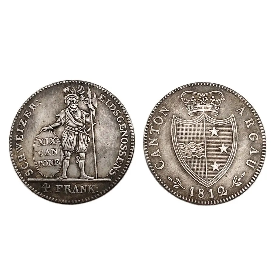 1812 Швейцарский памятная коллекции монет дома Украшения Сувениры настольные