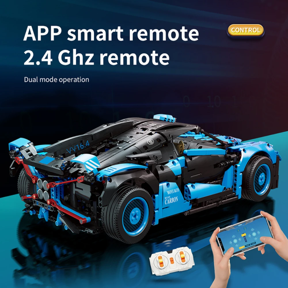 Супергоночный спортивный автомобиль модель модульного строительного блока Moc