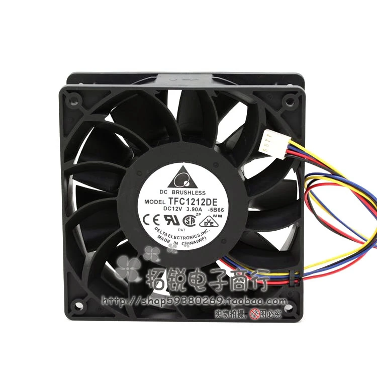 Серверный охлаждающий вентилятор Delta Electronics TFC1212DE 5B66 постоянный ток 12 В 120 А 120x38 мм